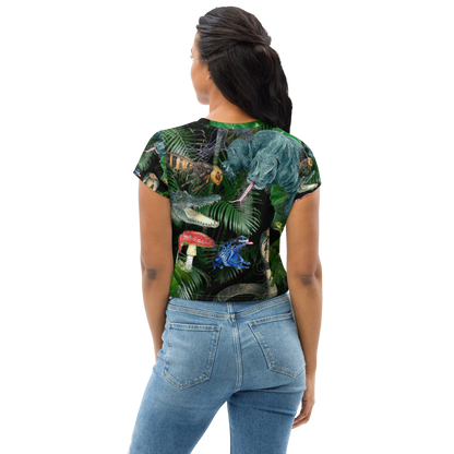 All-Over Print Crop Tee - Jungle