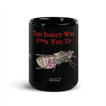 Black Glossy Mug - Killer Insect