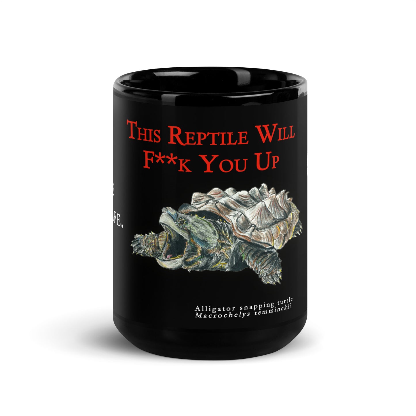 Black Glossy Mug - Killer Reptile