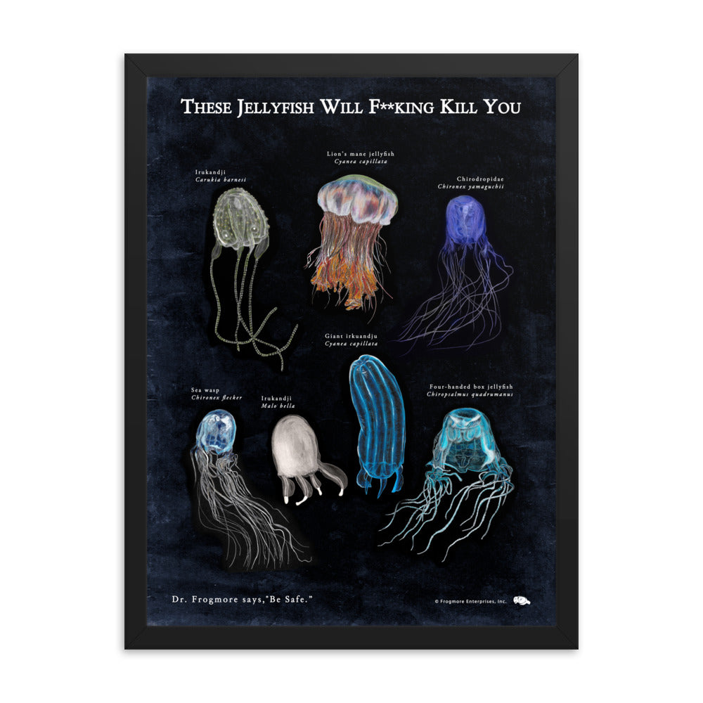 Framed Poster - Killer Jellyfish