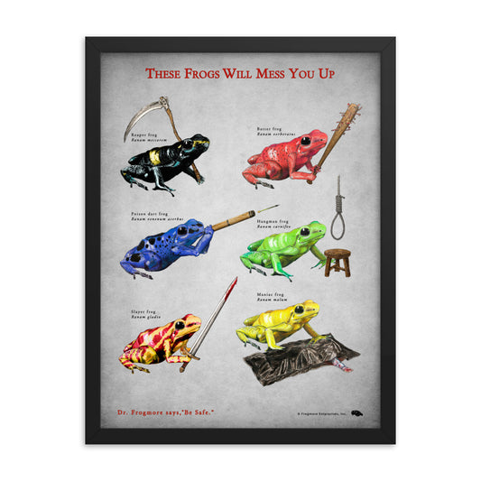 Framed Poster - Frogs With Weapons, Two