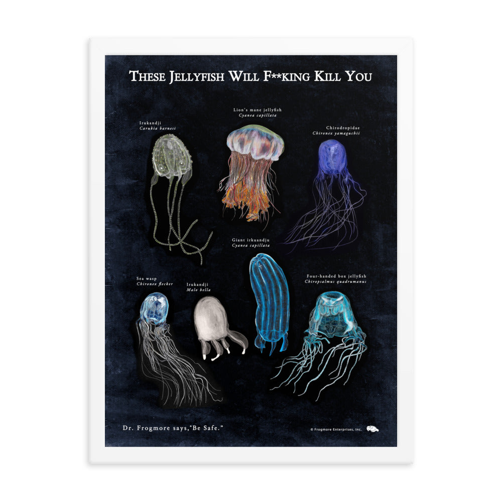 Framed Poster - Killer Jellyfish