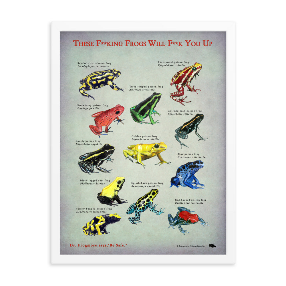 Framed Poster - Killer Frogs