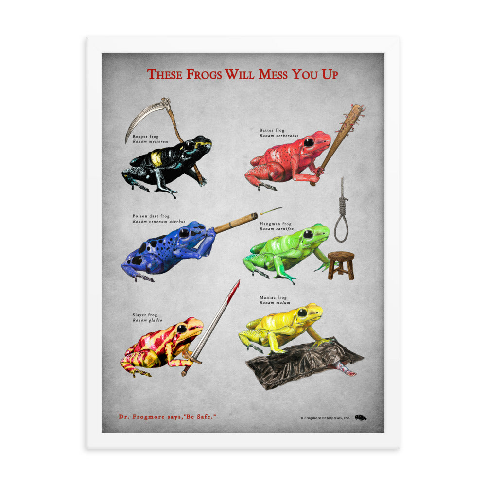 Framed Poster - Frogs With Weapons, Two