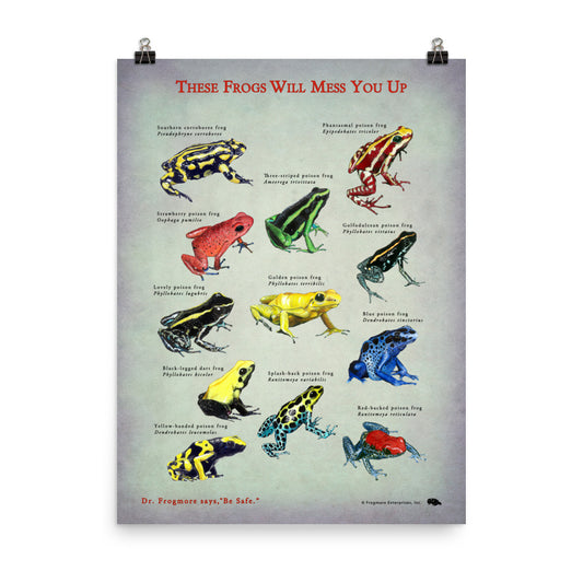 Unframed Poster - These Frogs Will Mess You Up