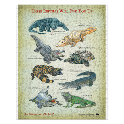 Jigsaw puzzle - Killer Reptiles