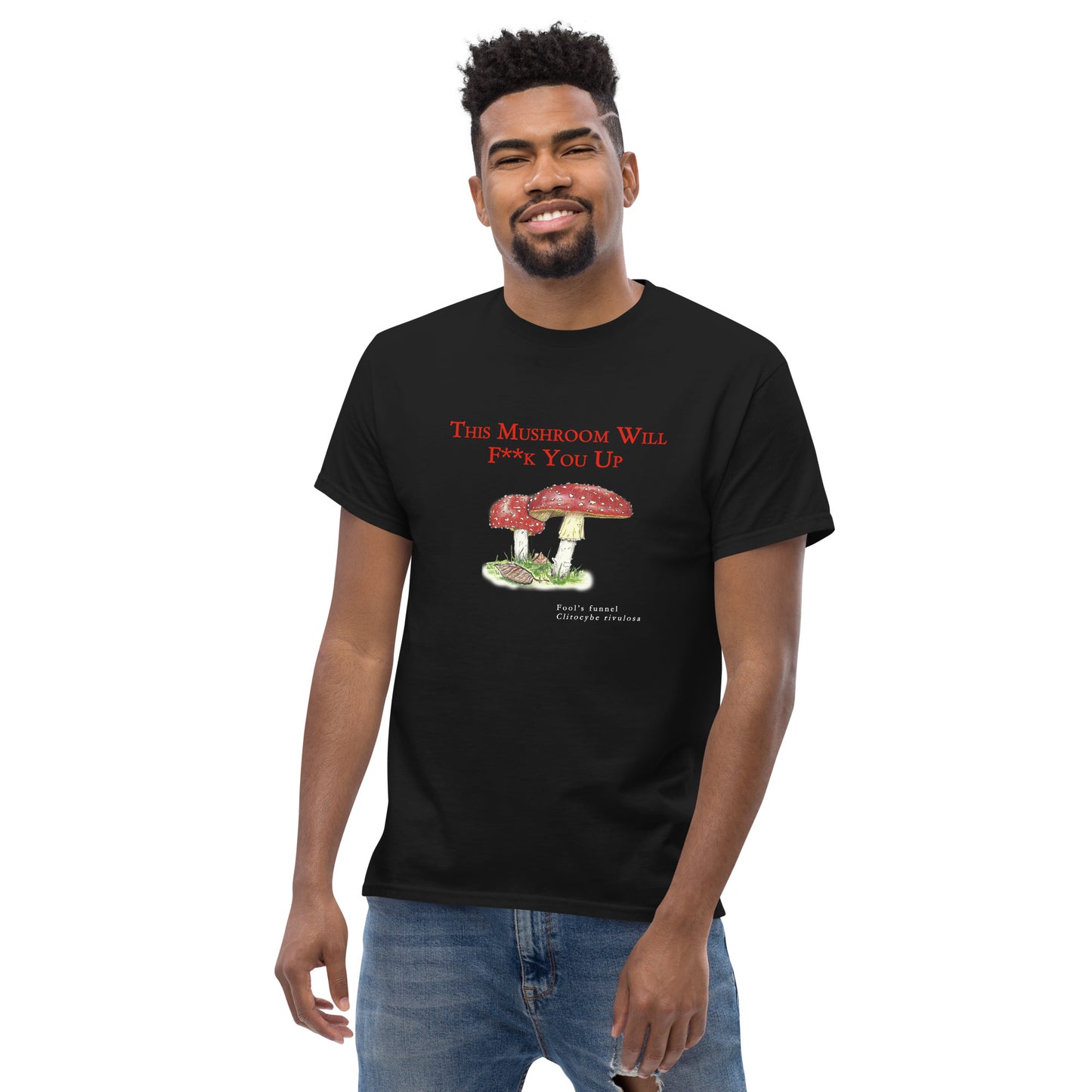 Men's Classic Black Tee - Killer Mushroom