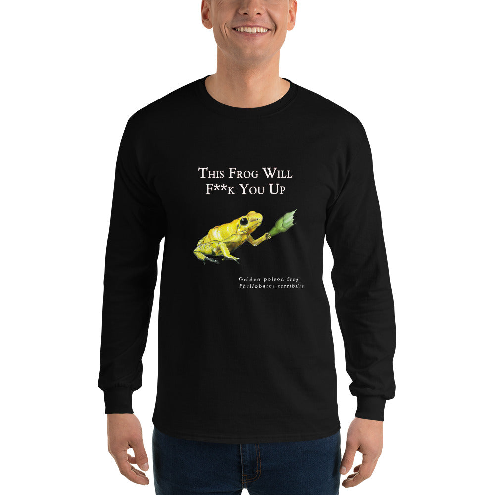 Men’s Long Sleeve Shirt - Killer Frog with Bottle