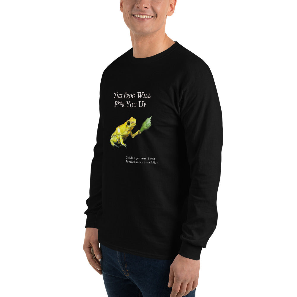 Men’s Long Sleeve Shirt - Killer Frog with Bottle