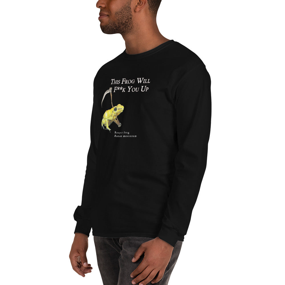 Men’s Long Sleeve Shirt - Killer Frog with Scythe