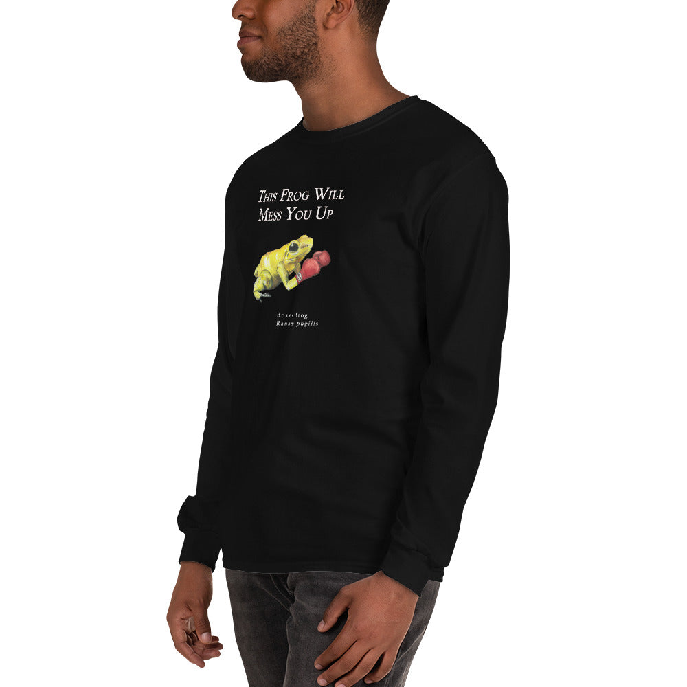 Men’s Long Sleeve Shirt - Killer Boxer Frog (Clean Version)