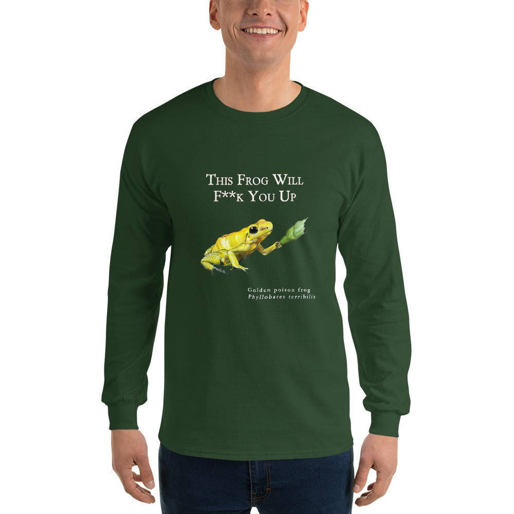 Men’s Long Sleeve Shirt - Killer Frog with Bottle