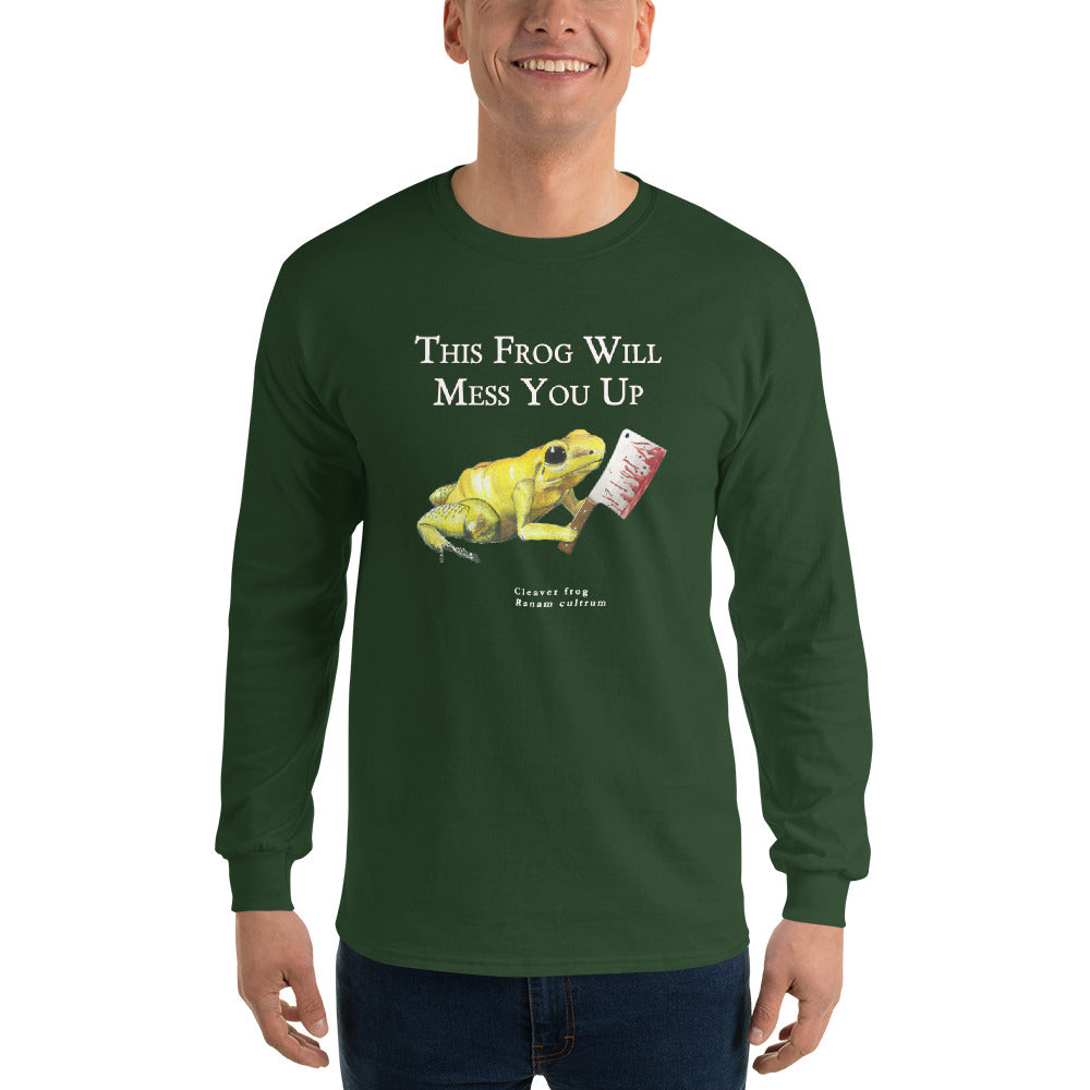 Men’s Long Sleeve Shirt - Killer Cleaver Frog (Clean Version)