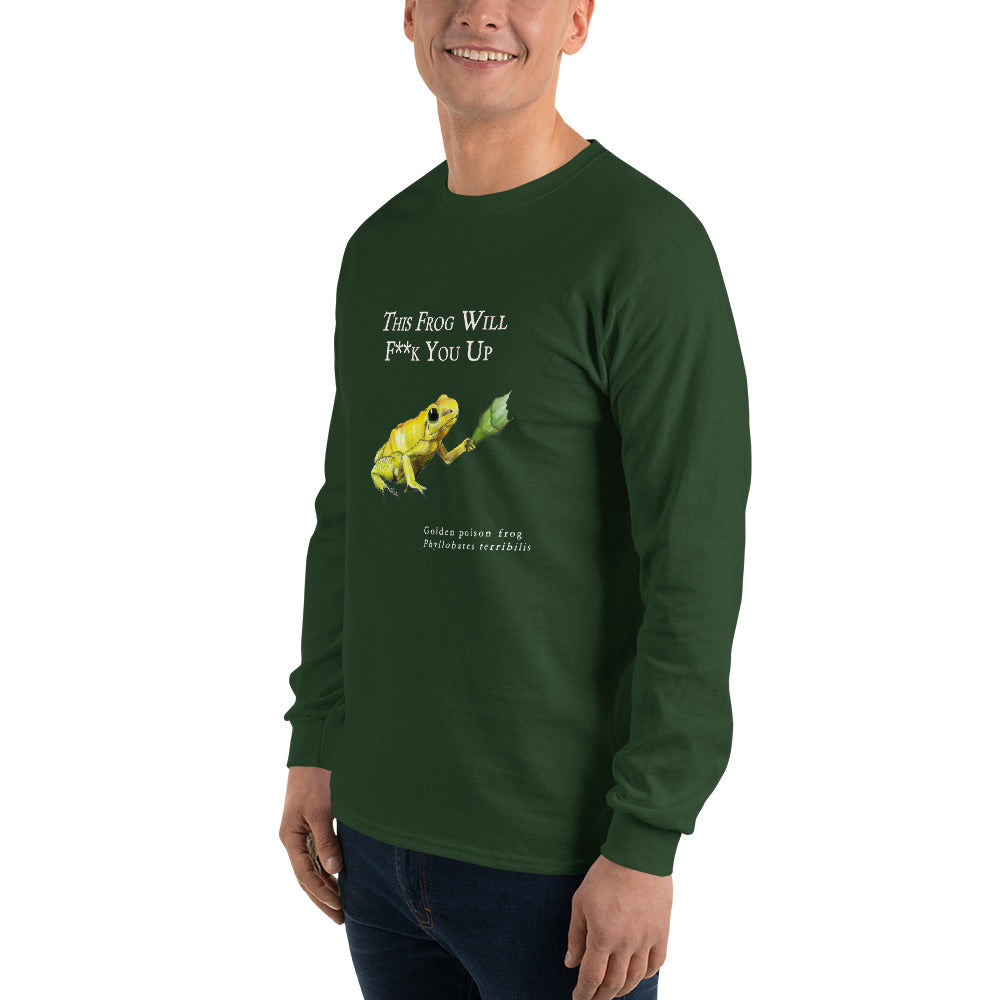 Men’s Long Sleeve Shirt - Killer Frog with Bottle