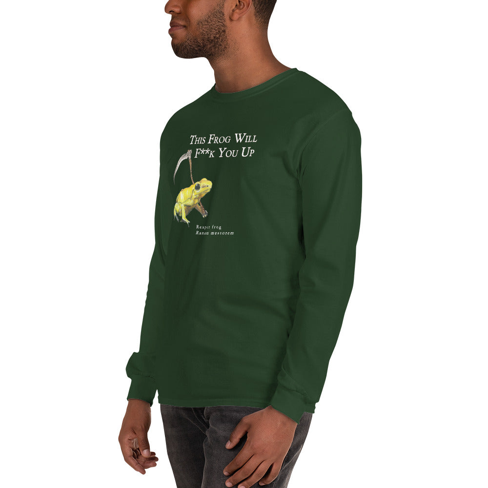 Men’s Long Sleeve Shirt - Killer Frog with Scythe