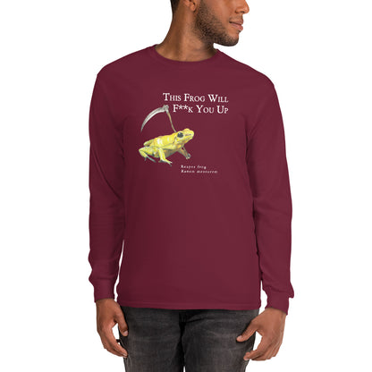 Men’s Long Sleeve Shirt - Killer Frog with Scythe