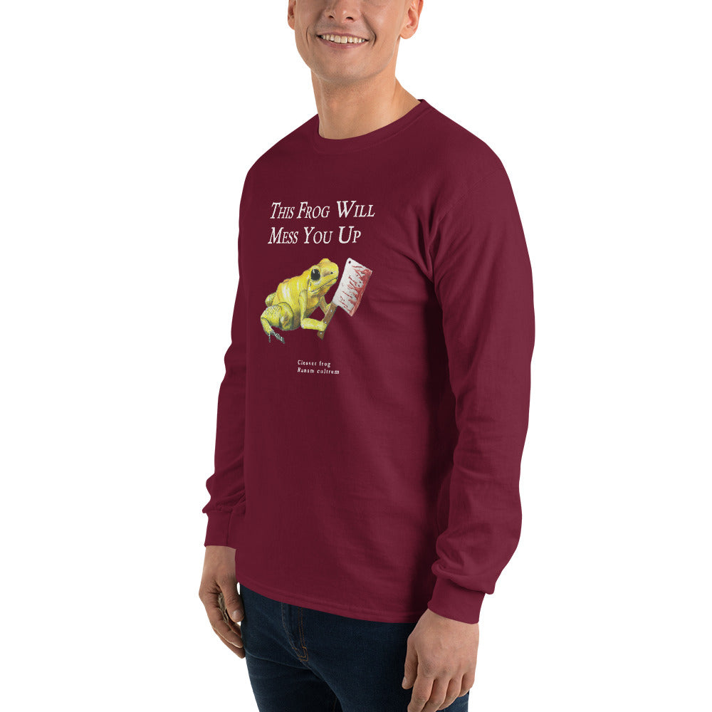 Men’s Long Sleeve Shirt - Killer Cleaver Frog (Clean Version)