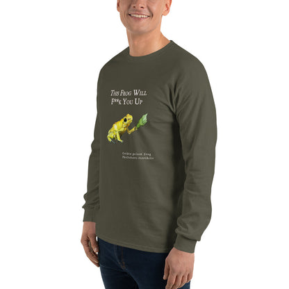 Men’s Long Sleeve Shirt - Killer Frog with Bottle