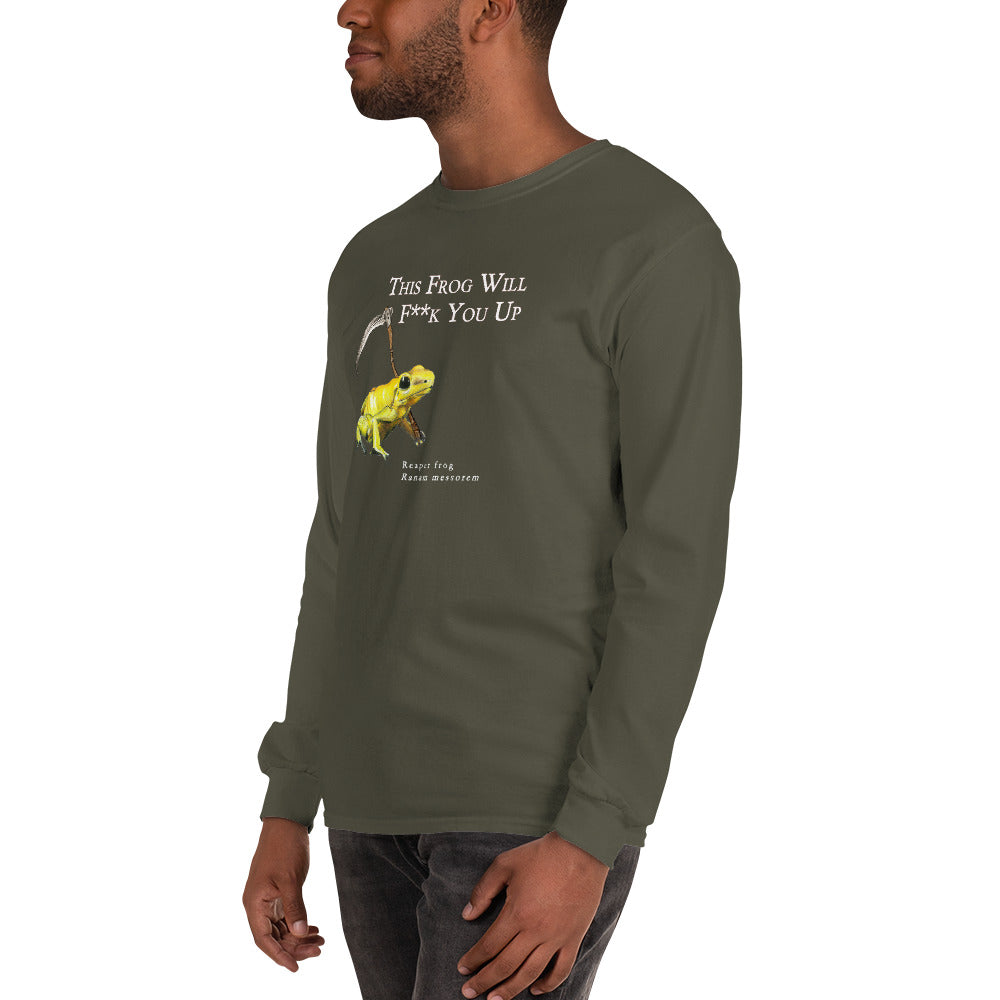 Men’s Long Sleeve Shirt - Killer Frog with Scythe