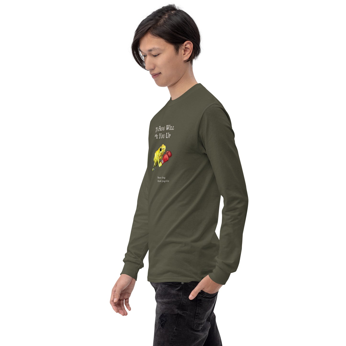 Men’s Long Sleeve Shirt - Killer Boxer Frog