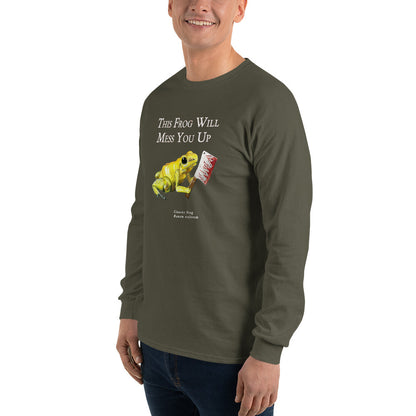 Men’s Long Sleeve Shirt - Killer Cleaver Frog (Clean Version)