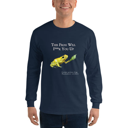 Men’s Long Sleeve Shirt - Killer Frog with Bottle