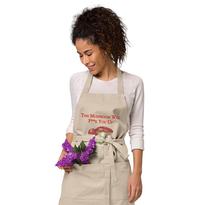 Organic Cotton Apron - Killer Mushrooms