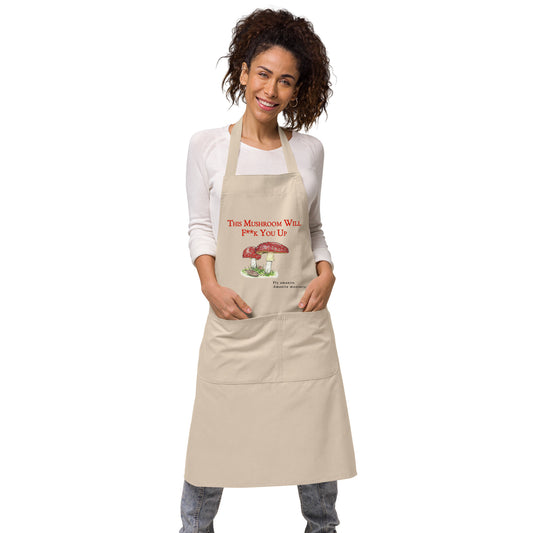 Organic Cotton Apron - Killer Mushrooms