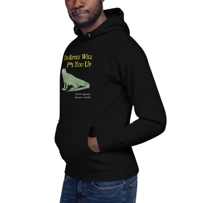 Unisex Black Hoodie - Killer Reptile M