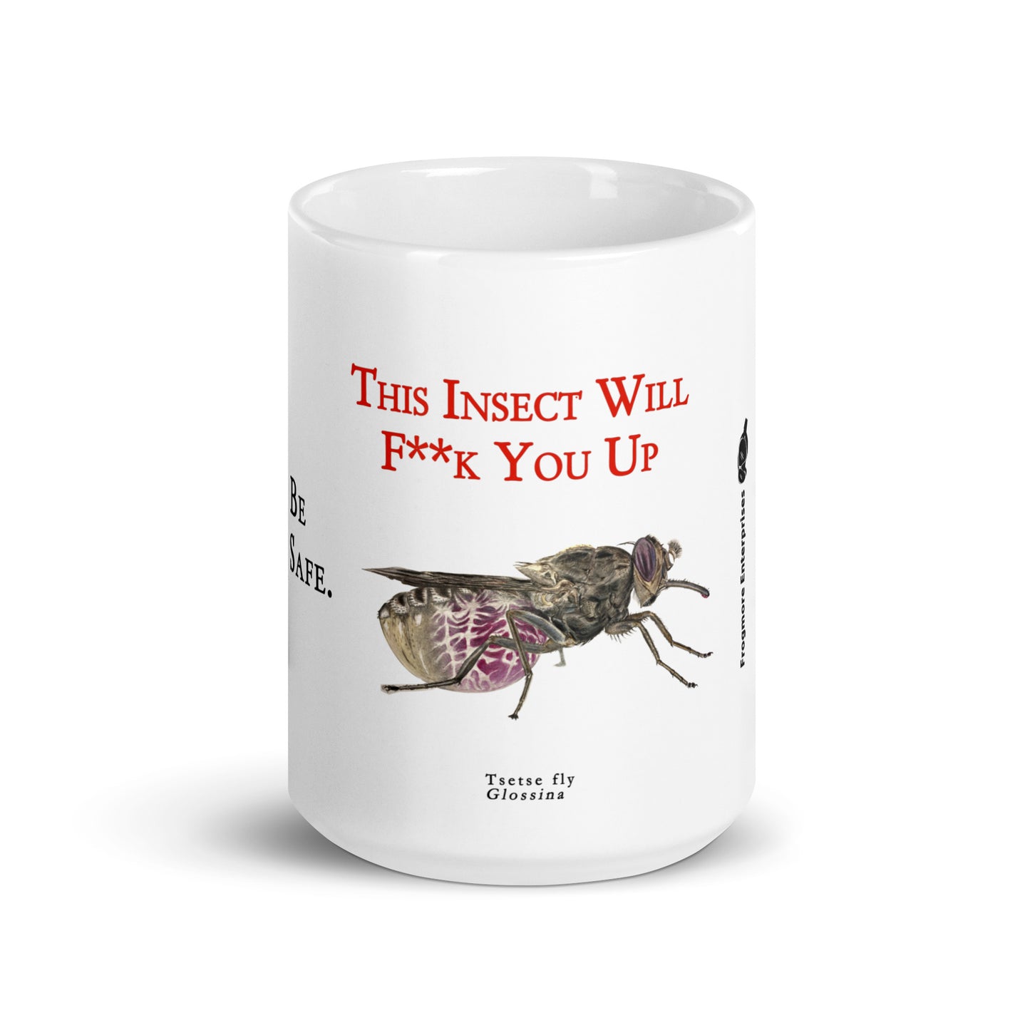 A White Glossy Mug - Killer Insect