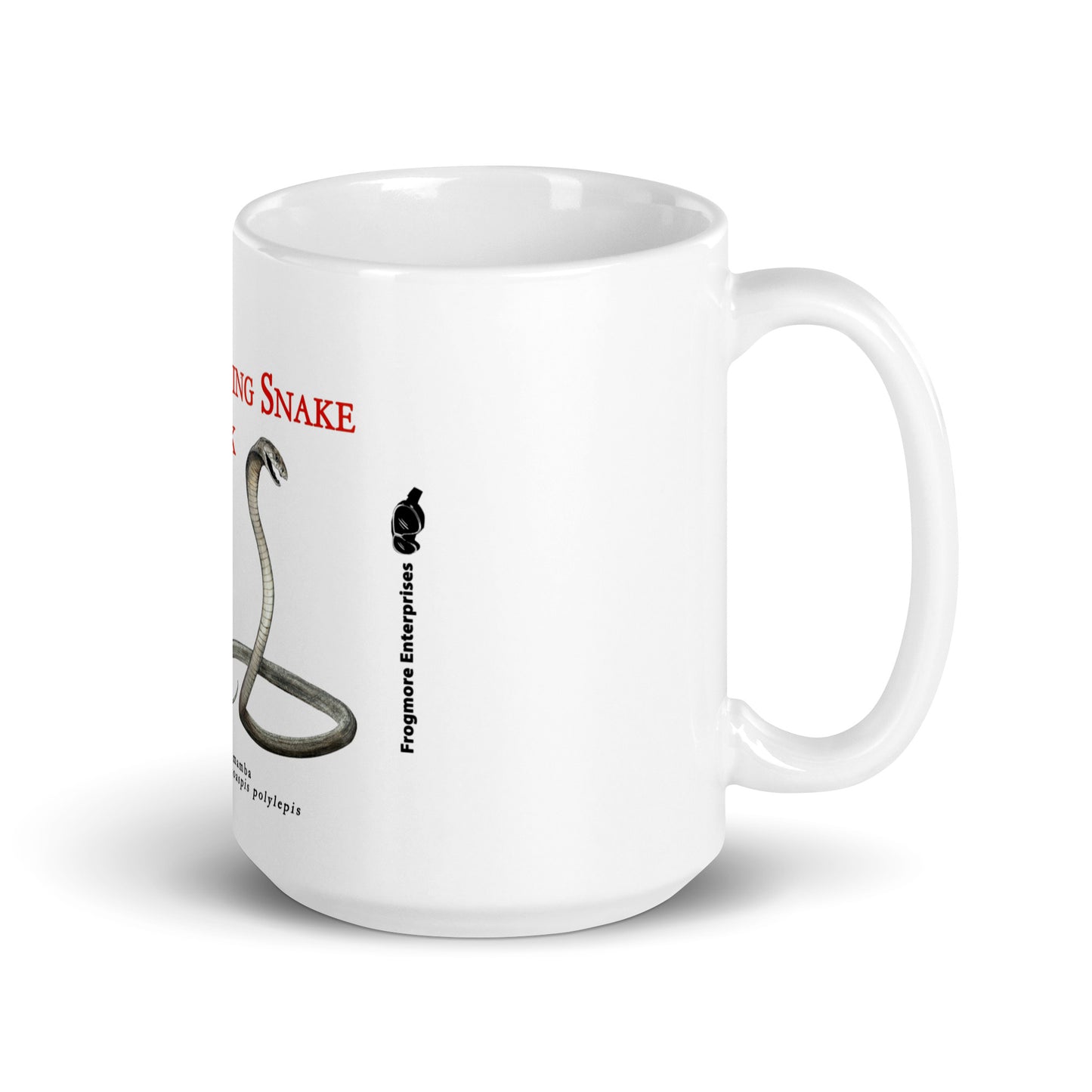 A White Glossy Mug - Killer Snake