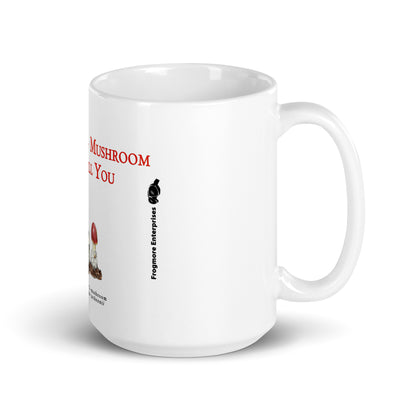 A White Glossy Mug - Killer Mushroom