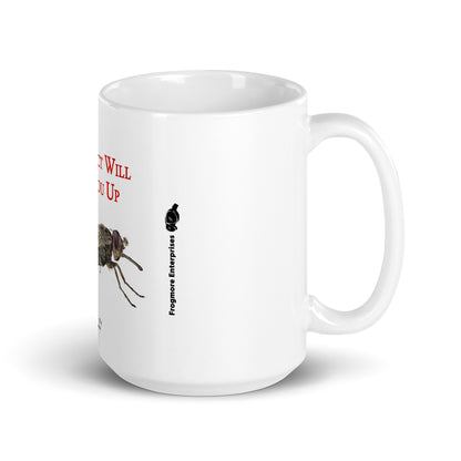 A White Glossy Mug - Killer Insect