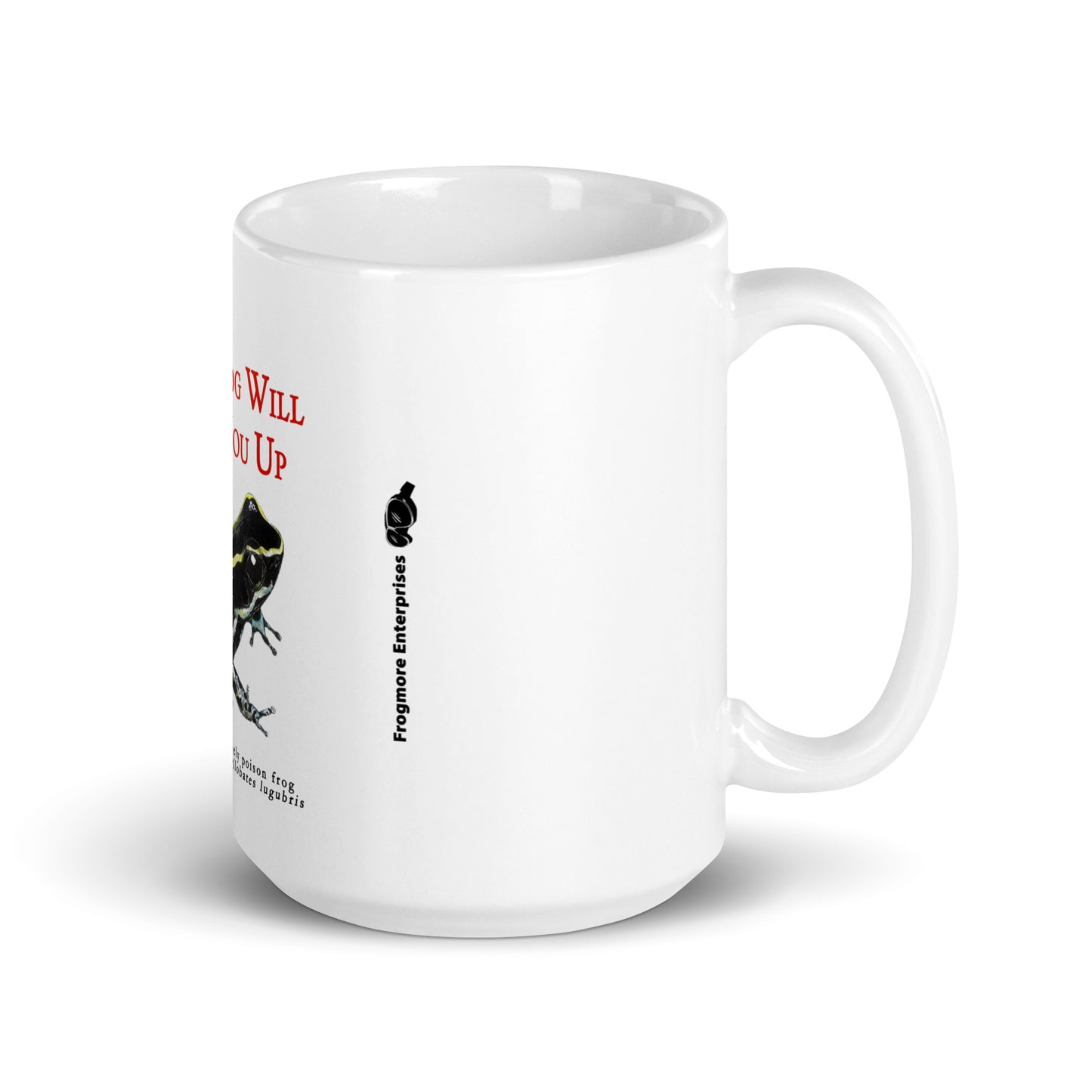 A White Glossy Mug - Killer Frog