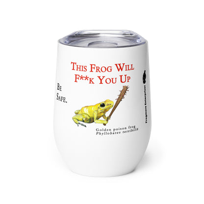 Wine tumbler - Killer Frog with Battle Instrument