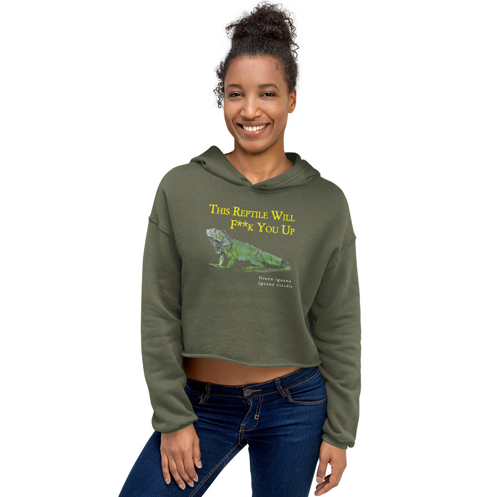 Crop Hoodie - Killer Reptile